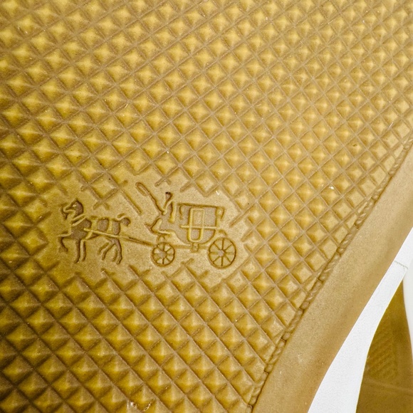 Coach Chelsea Ballet Flats Ivory Leather & Patent Leather Cap Toe Womens Sz 9.5B - Picture 10 of 12